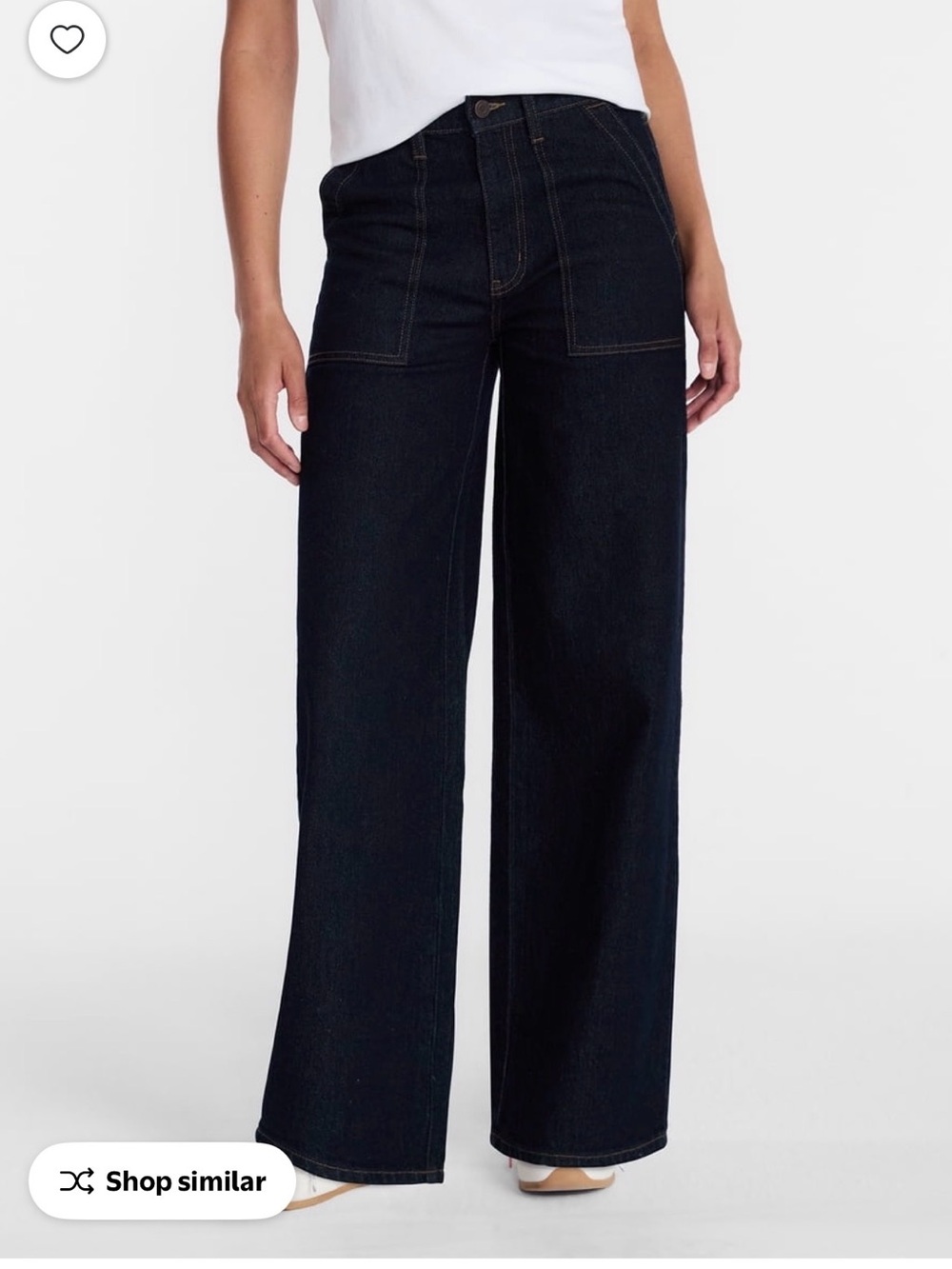 Time and Tru Women's High Rise Utility Trouser jean Size 4